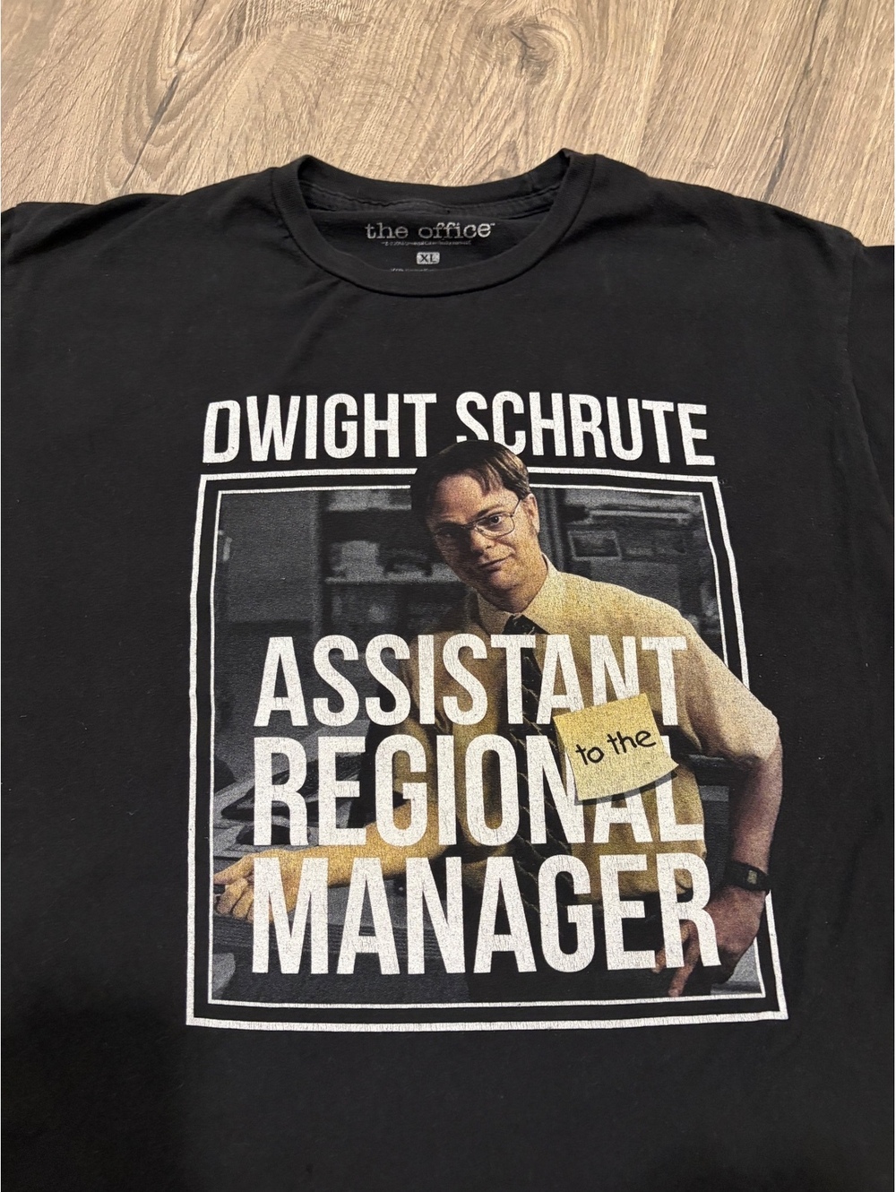 The Office Dwight Schrute Assistant to the Regional Manager Black T-Shirt XL